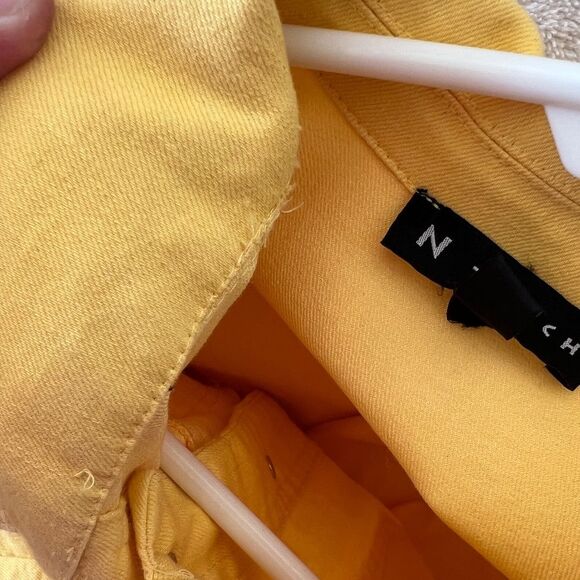 Yellow Jean Jacket by N Touch, size 1X - Picture 9 of 12